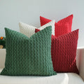 JOJUSIS Pack of 4 Throw Pillow Covers, Cream-Chocolate, 18 x 18 Inch