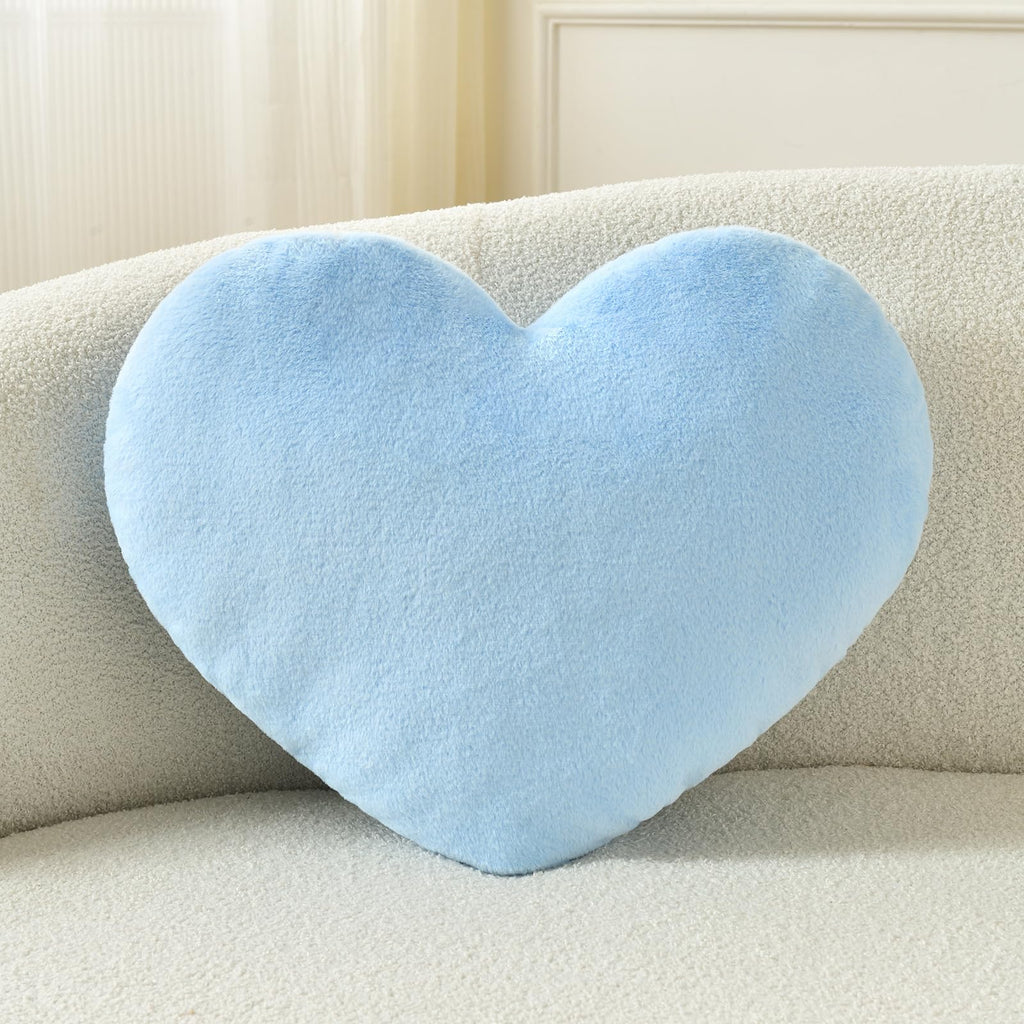 Petrella Purple Throw Pillows, Cute Decorative Heart Pillow 13 x 10 in