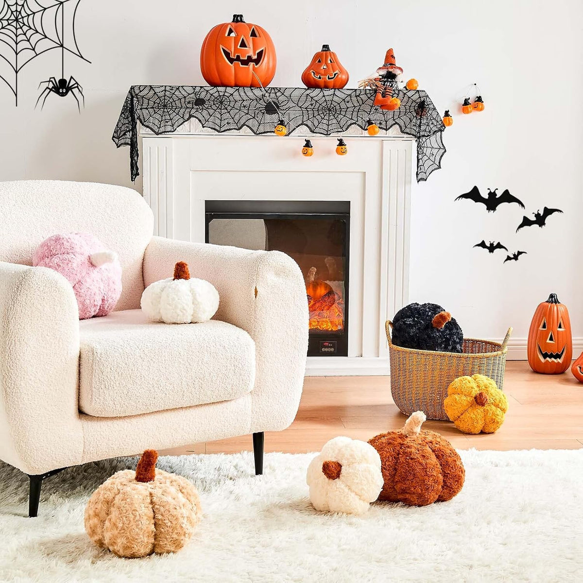 Lfsaaj Pumpkin Pillow Fall Pumpkin Throw Pillow Halloween Decorative Pillow
