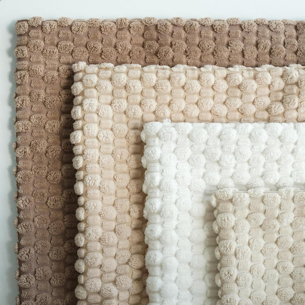 JOJUSIS Pack of 4 Throw Pillow Covers, Cream-Chocolate, 18 x 18 Inch