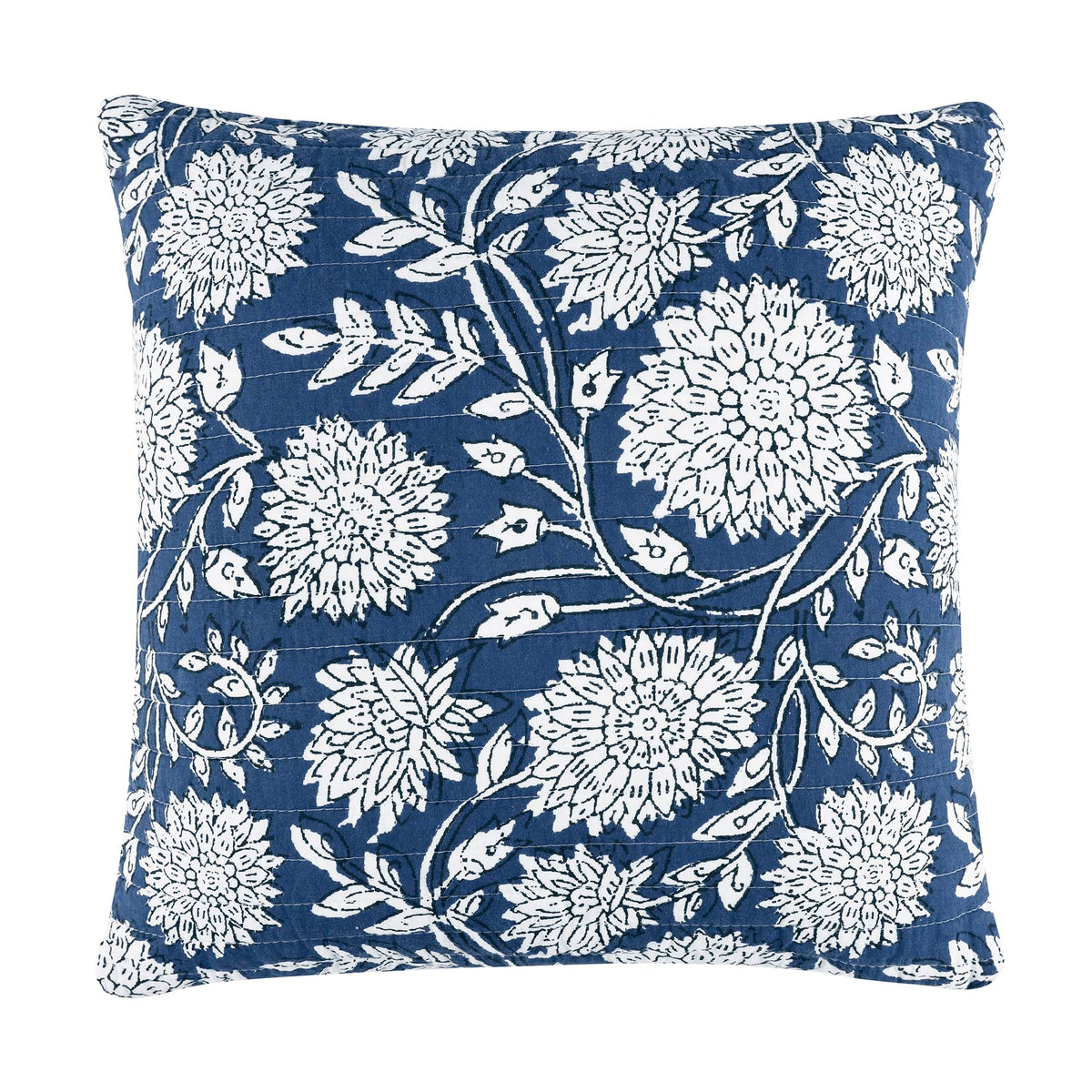 Levtex Home - Adare Taupe - Decorative Pillow (18x18in.) - Floral - Taupe, Grey and Cream