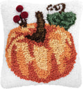 C&F Home Pumpkin Leaf Hooked Fall Mini Accent Pillow 8" x 8"