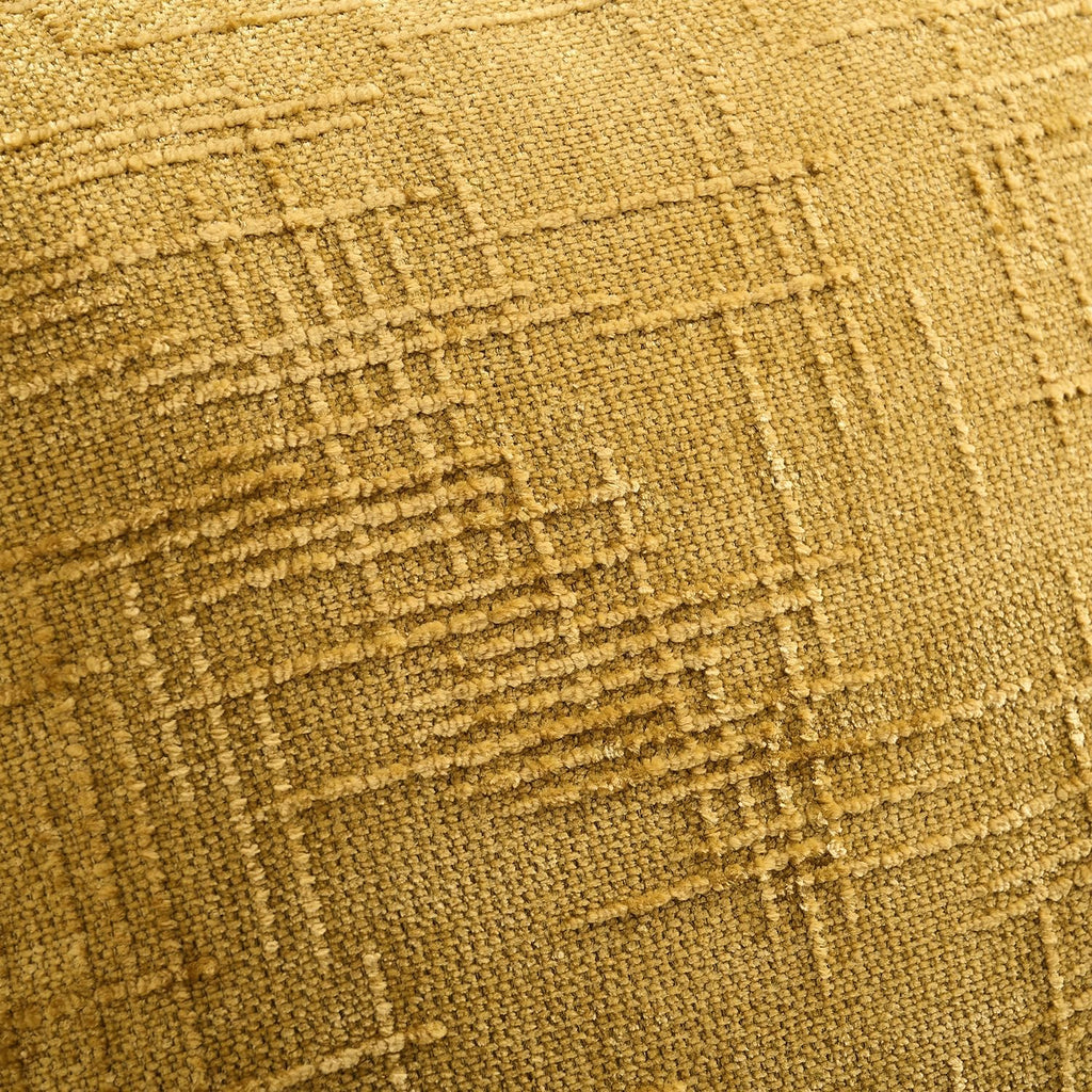 Throw Pillow Covers Mustard Yellow Set of 2 18x18 Inch Pillow Covers, Soft Fall Chenille Neutral Decorative Covers for Couch Sofa Bed Living Room, Home Modern Farmhouse Boho Decor