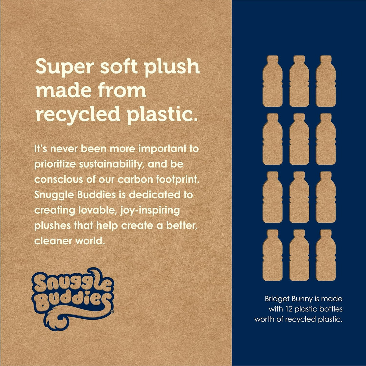 Bridget Bunny Stuffed Animal, Cream Plush Toy for Ages 0+